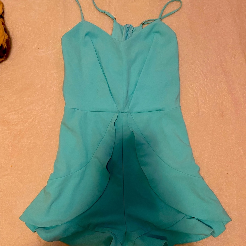 gianni bini blue romper size small